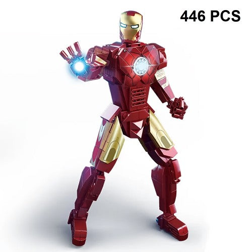 466 PCS Superhero Building Block Set, Iron Legion Mark III DIY Building Toy for Kids 466 PCS Superhero Building Block Set, Iron Legion Mark III DIY Building Toy for Kids